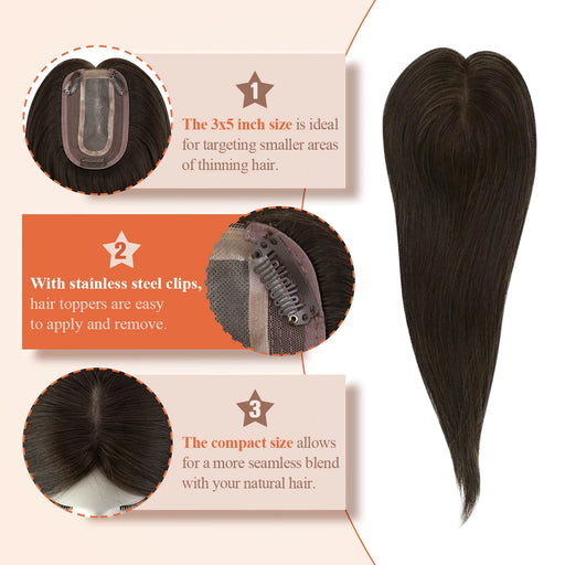 natural hair topper for thinning hair