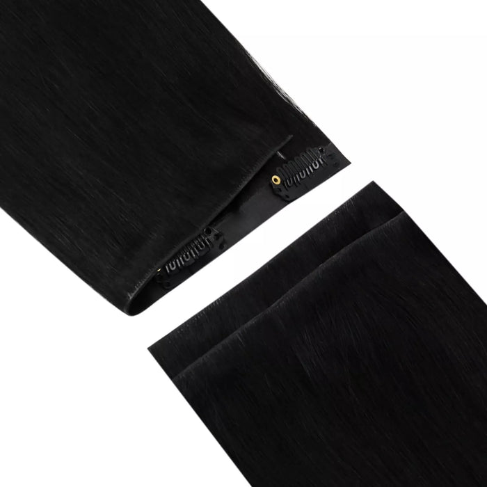 [Pre-Sale] Injection PU Clip in Hair Extensions Best Clip in Hair Jet Black#1