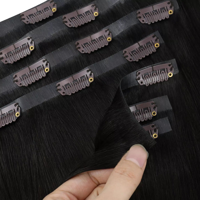 [Pre-Sale] Injection PU Clip in Hair Extensions Best Clip in Hair Dark Brown#2