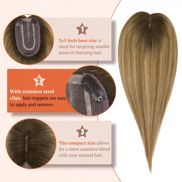 comfortable hair topper for women