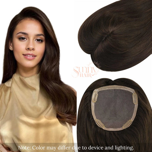silky softness human hair toppers