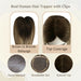 breathable hair topper for women