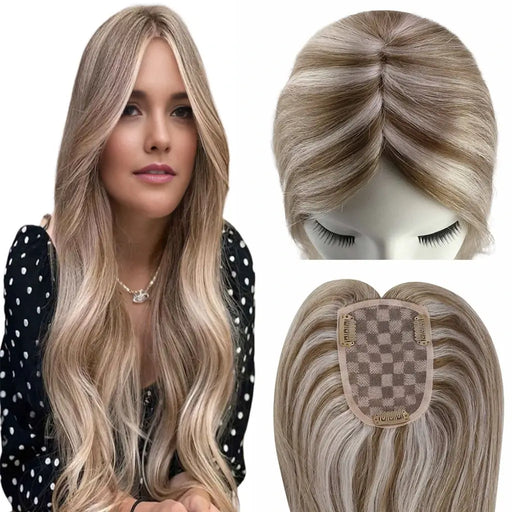 real human hair topper for women