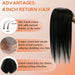100% human hair topper for black hair