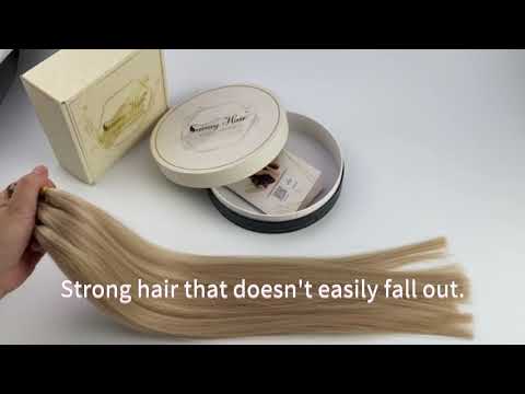 Virgin Hair Hand Tied Weft Extensions Virgin Human Hair Jet Black #1