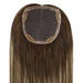 human hair topper easy apply and remove