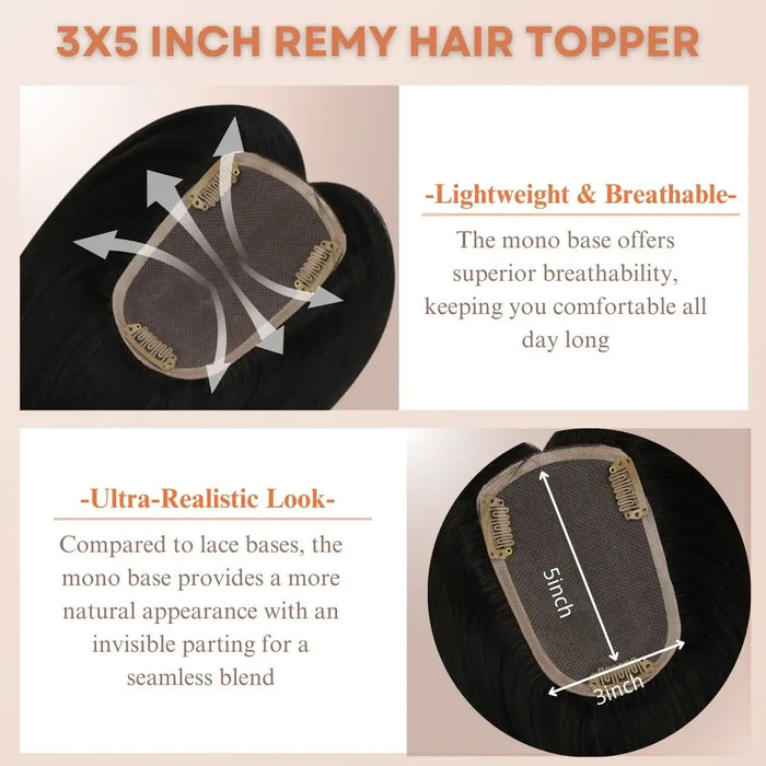 real human hair topper