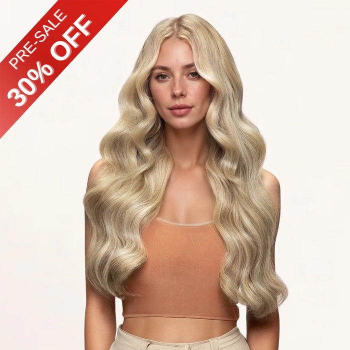 [Pre Sale] Injection PU Clip in Hair Extensions Best Clip in Hair with Blonde Highlights#P16/22