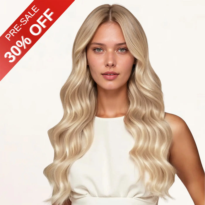 [Pre Sale] Injection PU Clip in Hair Extensions Best Clip in Hair with Blonde Highlights#P18/613