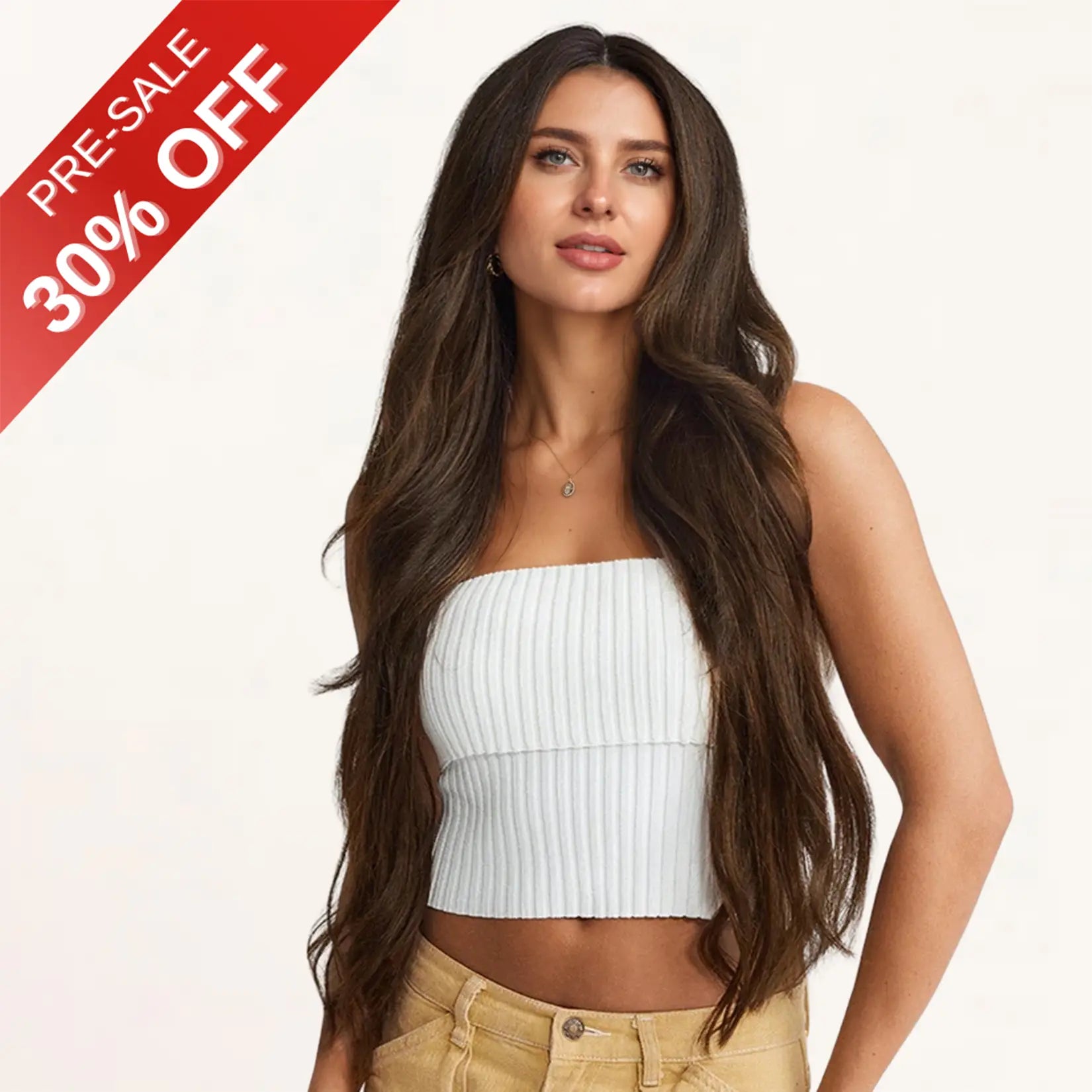 [Pre Sale] Injection PU Clip in Hair Extensions Best Clip in Hair Dark Brown#2