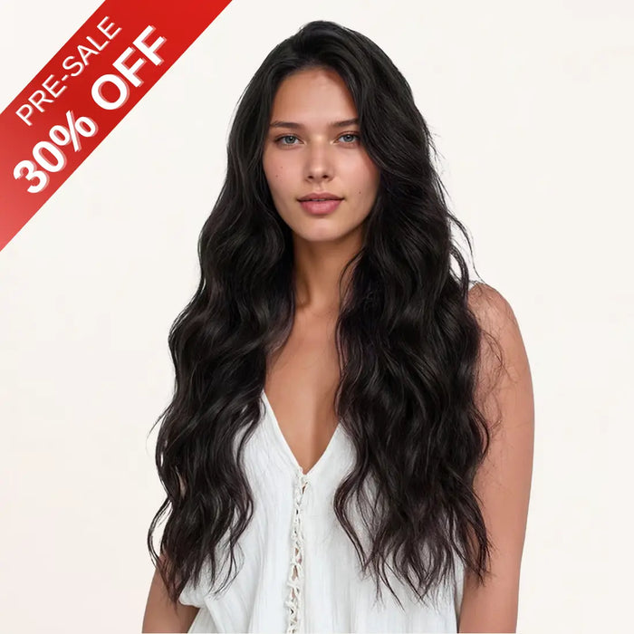 [Pre Sale] Injection PU Clip in Hair Extensions Best Clip in Hair Natural Black#1B