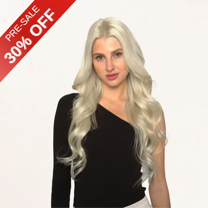 [Pre Sale] Injection PU Clip in Hair Extensions Best Clip in Hair Blonde#1000