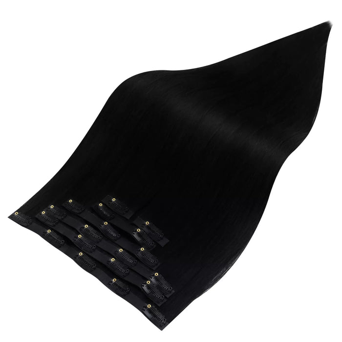 [Pre-Sale] Injection PU Clip in Hair Extensions Best Clip in Hair Natural Black #1B