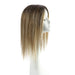 invisible human hair topper women