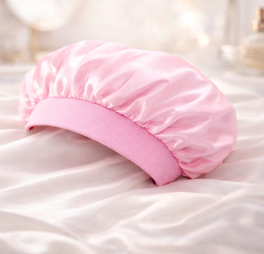 Night Sleep Caps with Wide Elastic Band Sleeping Hat for Hair Extensions