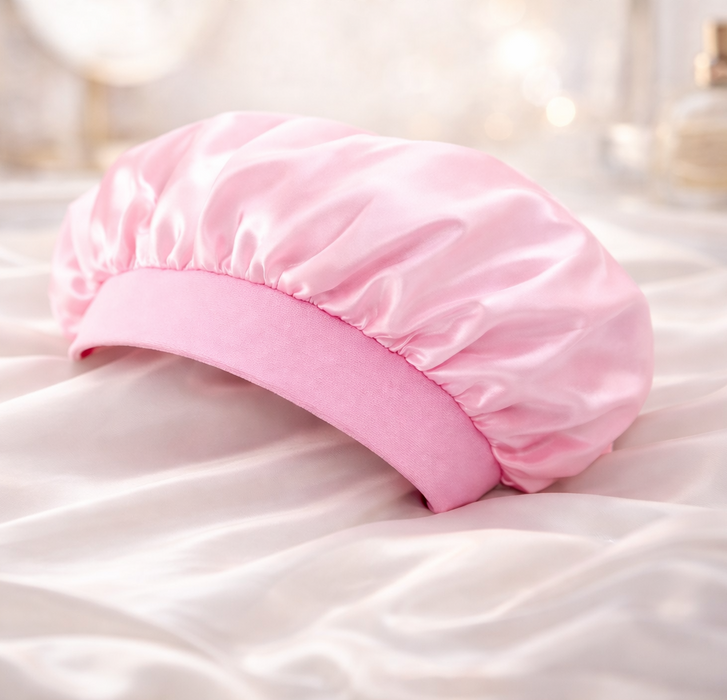 Night Sleep Caps with Wide Elastic Band Sleeping Hat for Hair Extensions