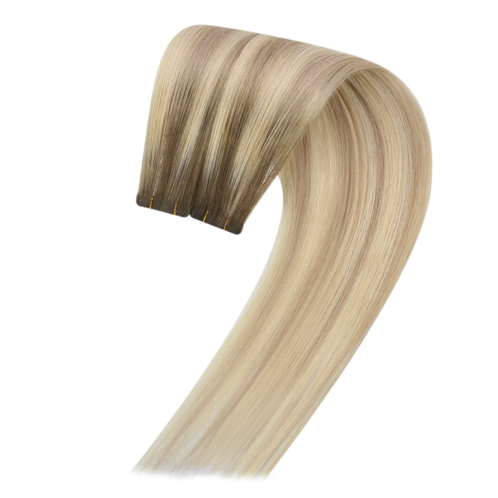 sunny hair,Virgin Hair,Injection tape in extensions,hair tape extensions,Virgin Hair Injection, Virgin Hair,Injection best tape in hair extensions,brown highlight