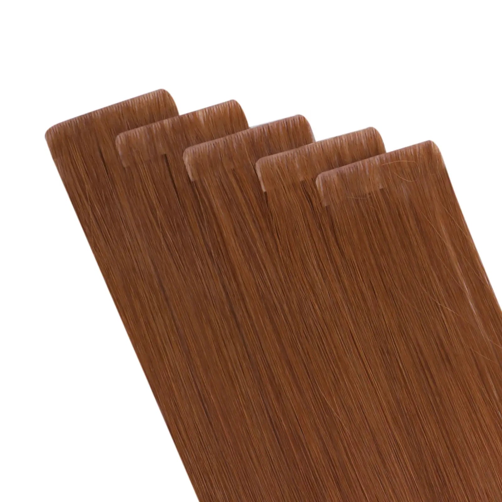 copper color tape hair extensions human hair