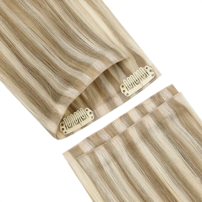[Pre-Sale] Injection PU Clip in Hair Extensions Best Clip in Hair with Blonde Highlights#P16/22