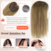 human hair hair topper brown blonde color