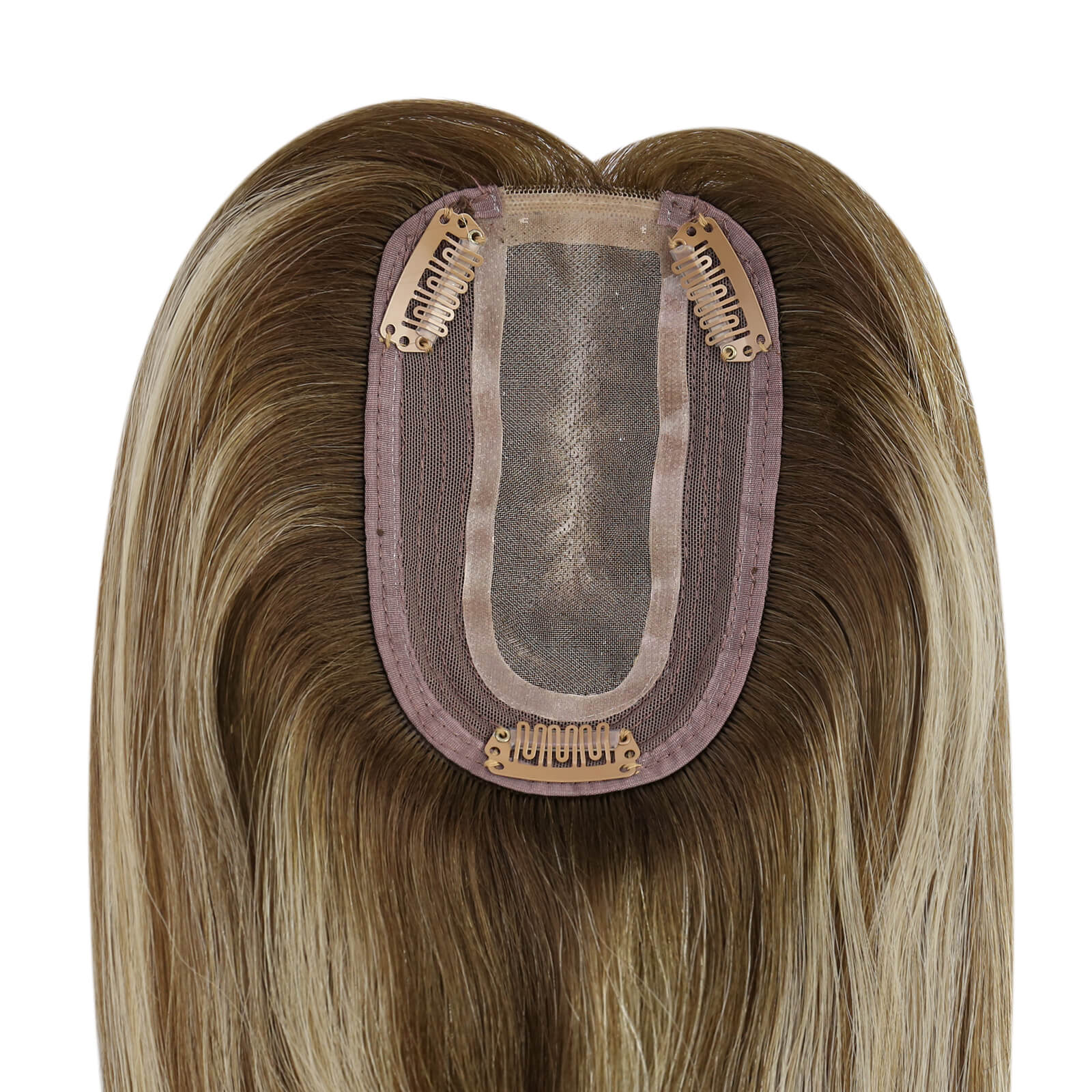 virgin human hair topper for women