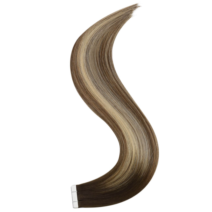 tape in hair extensions, best tape in hair extensions, tape in extensions human hair, invisible tape in extensions, sunny hair in tape extensions, 100% human tape ins, high quality extensions, lasting one year hair