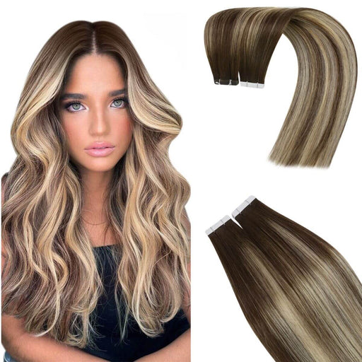 tape in hair extensions, best tape in hair extensions, tape in extensions human hair, invisible tape in extensions, sunny hair in tape extensions