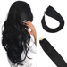 micro link human hair extensions black