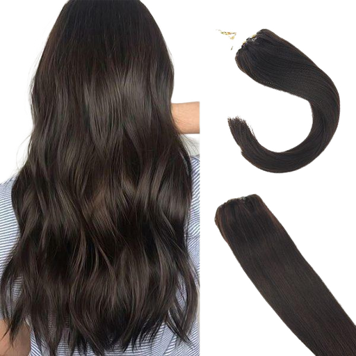 micro link human hair extensions brown