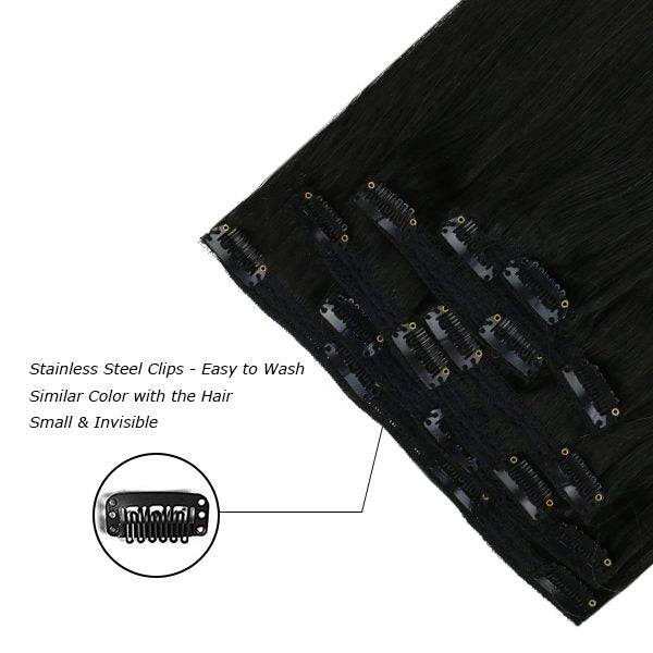 clip in hair extensions invisible clips in hair seamless clip in hair extensions double weft human hair clip in extensions weft hair extentions