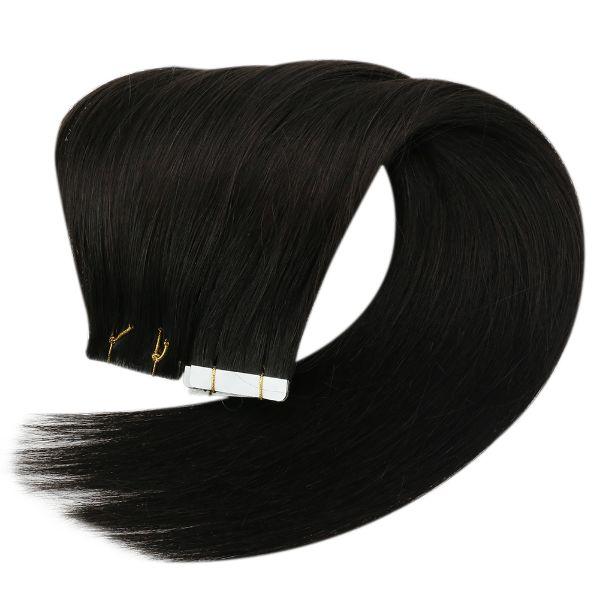 straight tape in human hair extensions for salon