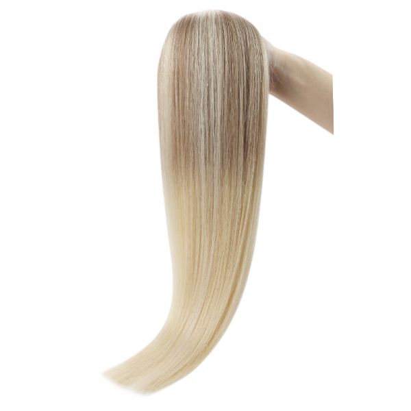 intact cuticle tape in hair extensions balayage color