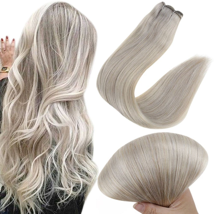 sunny hair virgin machine weft hair extenisons virgin remy human hair