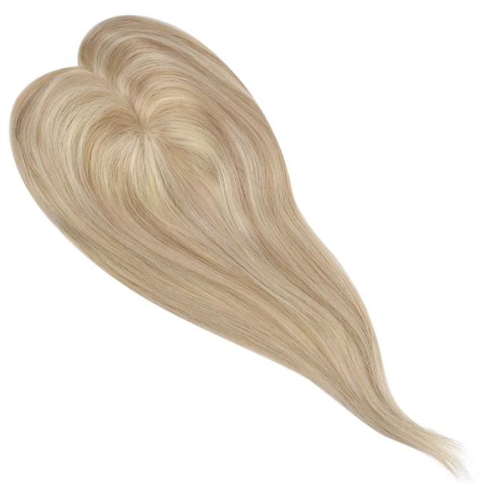 easy apply human hair toppers