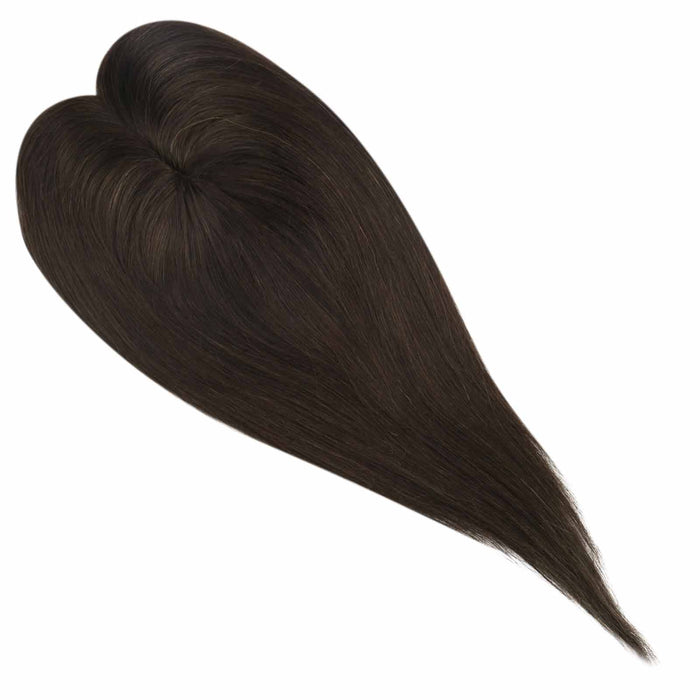 high quality remy hair extensions,hair topper women,hair topper wig,hair topper silk base,hair topper human hair,hair topper for women,hair topper for thinning crown,hair topper,clip on hair topper,dark brown hair topper,16 inch hair extensions,18 inch hair extensions,Hair Volumizers,Clip-In Hair Volumizers