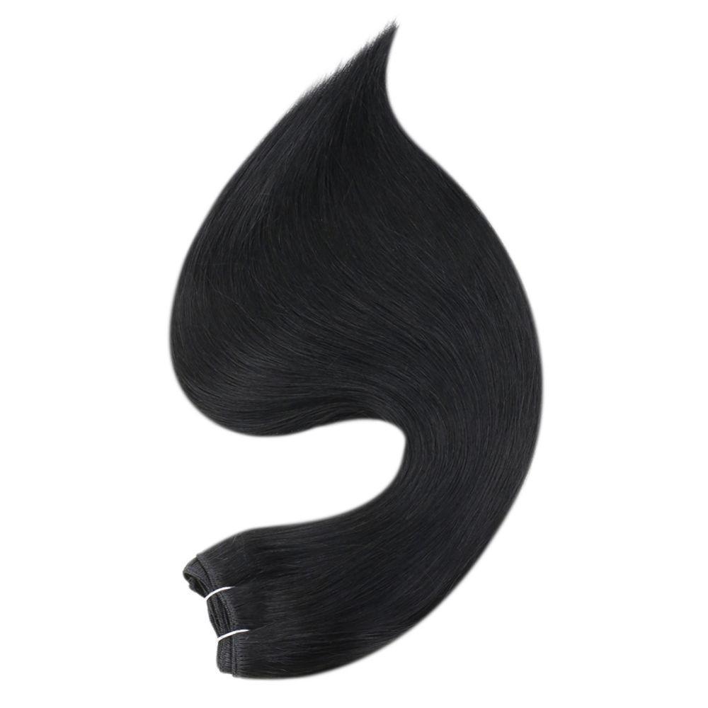 virgin hair tangle free weft hair extensions for women