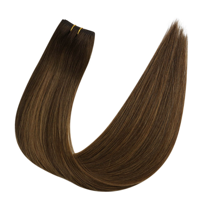 machine hair extensions weft human hair