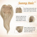 human hair topper hand-tied hairpiece