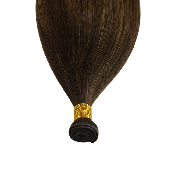 100% virgin human hair balayage genius weft hair extensions