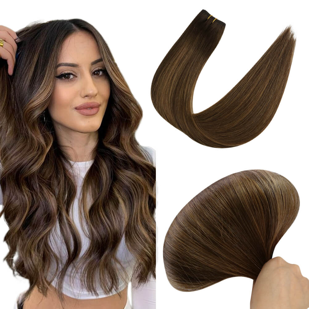 Weft Hair Extensions Human Hair