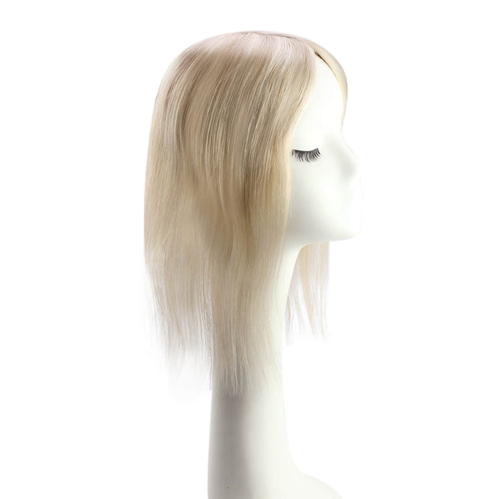 middle part human hair toppers