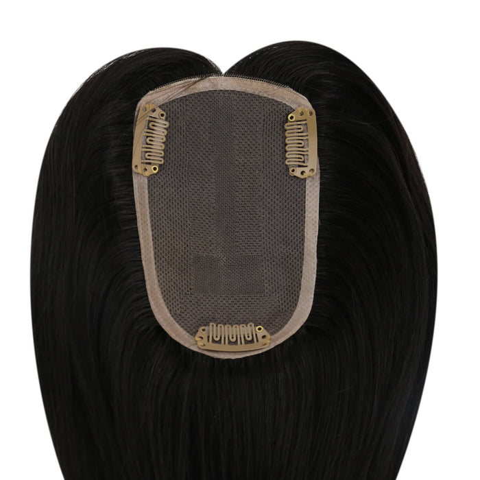 Mono Topper,human hair topper,high-quality remy hair extensions,hair topper women,hair topper,wig,hair topper silk base,hair topper human hair,dark brown hair topper,black hair topper,natural black hair topper, hair topper black,black hair,Hair Volumizers,Clip-In Hair Volumizers
