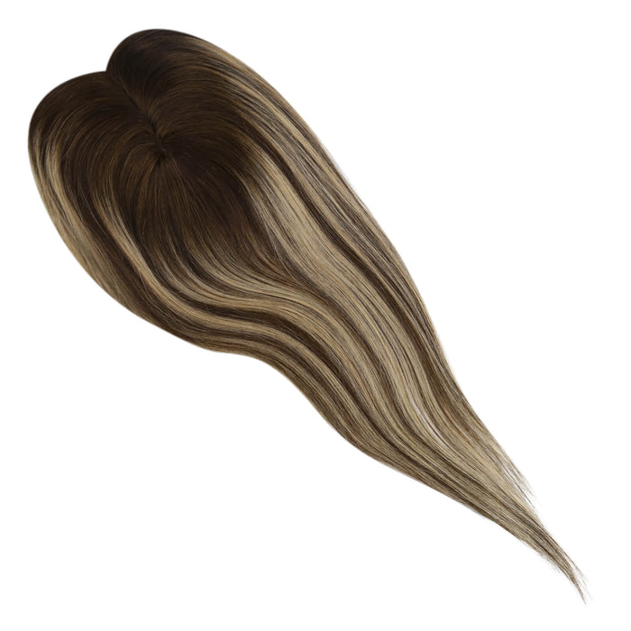 mono topper hair,Mono Topper,human hair topper,high quality virgin hair extensions,hair topper women,hair topper wig,hair topper silk base,hair topper,best hair extensions,hair extensions for thin hair,best clip in hair extensions,clip-in hair extensions,18 inch hair extensions,brown highlight,blonde highlight,high quality clip in hair extensions,natural appearance,easy remove,easy wear,easy apply,easy application,Hair Volumizers,Clip-In Hair Volumizers