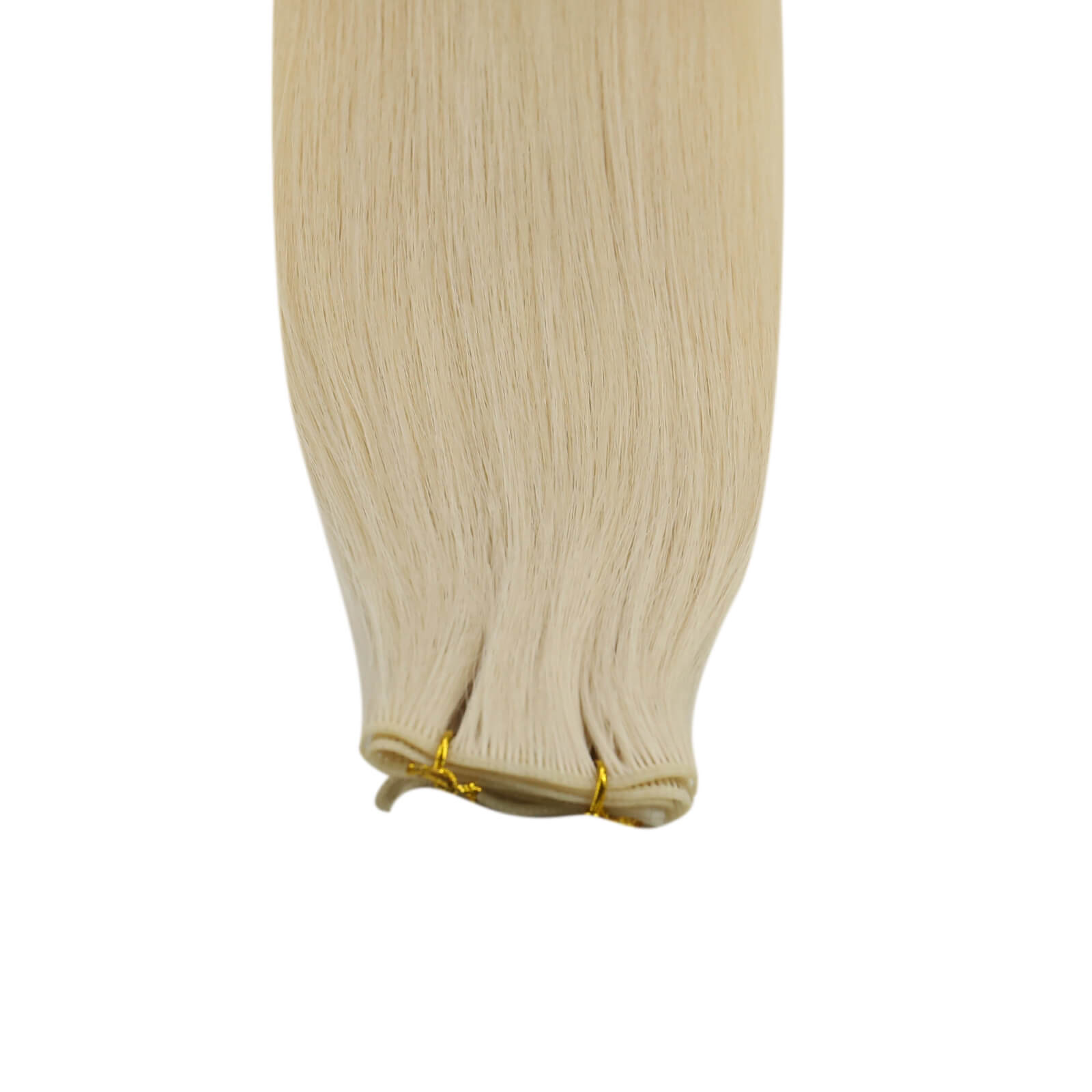 sew in human hair extensions genius weft platinum blonde