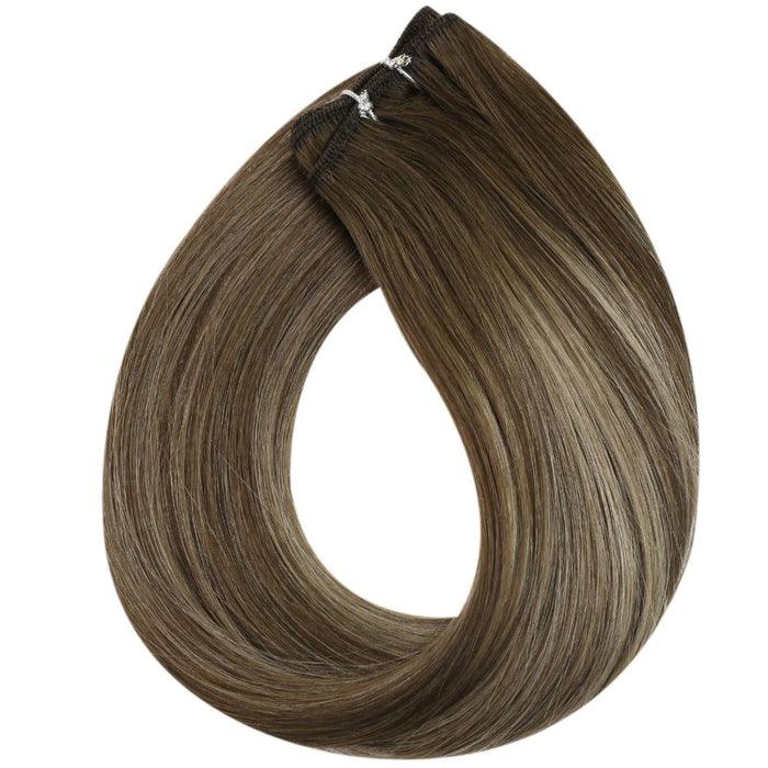 sunny hair machine weft hair extenisons