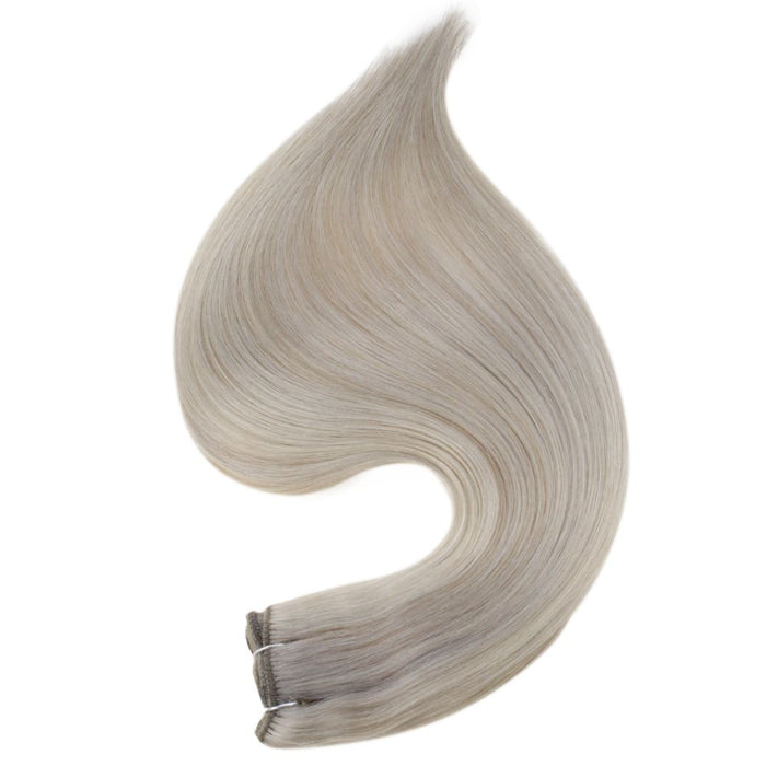 microbead weft hair extensions real human hair