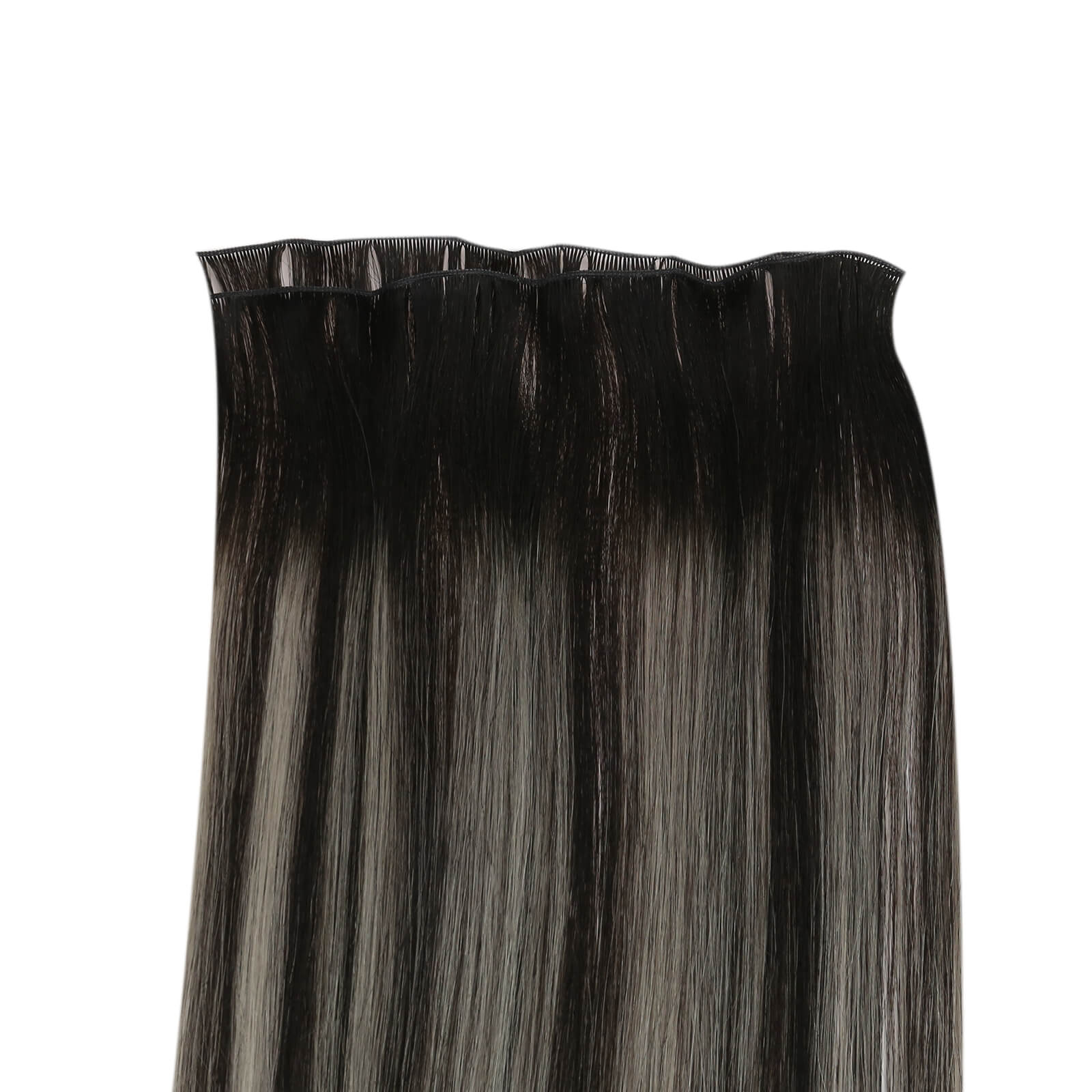 sew in hair extensions invisible genius weft balayage color
