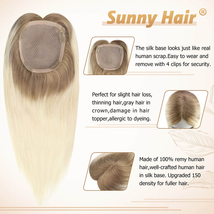 human hairpiece ombre blonde hair