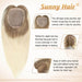 human hairpiece ombre blonde hair