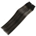 virgin human hair,weft hair extensions,real human hair,hair extensions,balayage grey with black